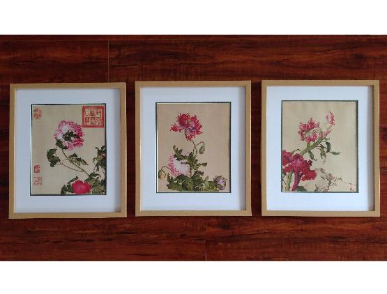 Flowers framed